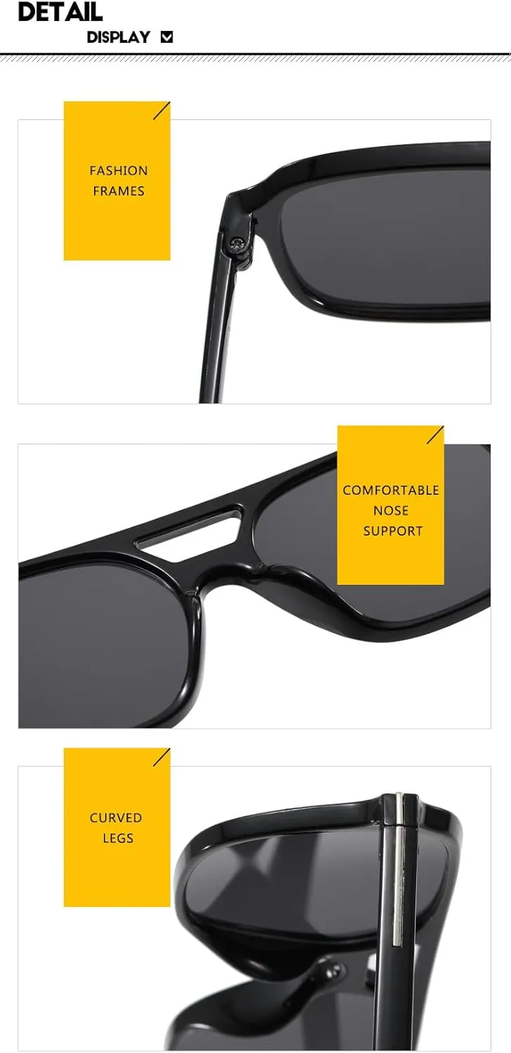 MOLERFO Retro Aviator Sunglasses for Women Men Polarized Tortoise Sunglasses Cheap Uv Sunglasses Trendy Wide Sunglasses