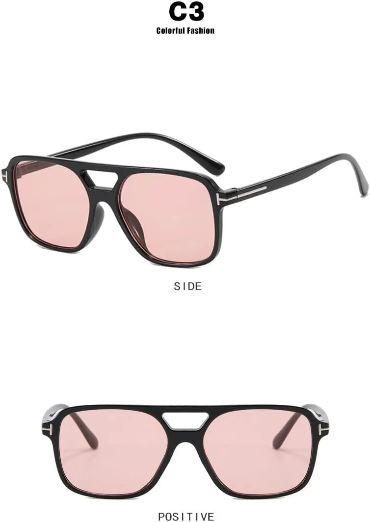 MOLERFO Retro Aviator Sunglasses for Women Men Polarized Tortoise Sunglasses Cheap Uv Sunglasses Trendy Wide Sunglasses