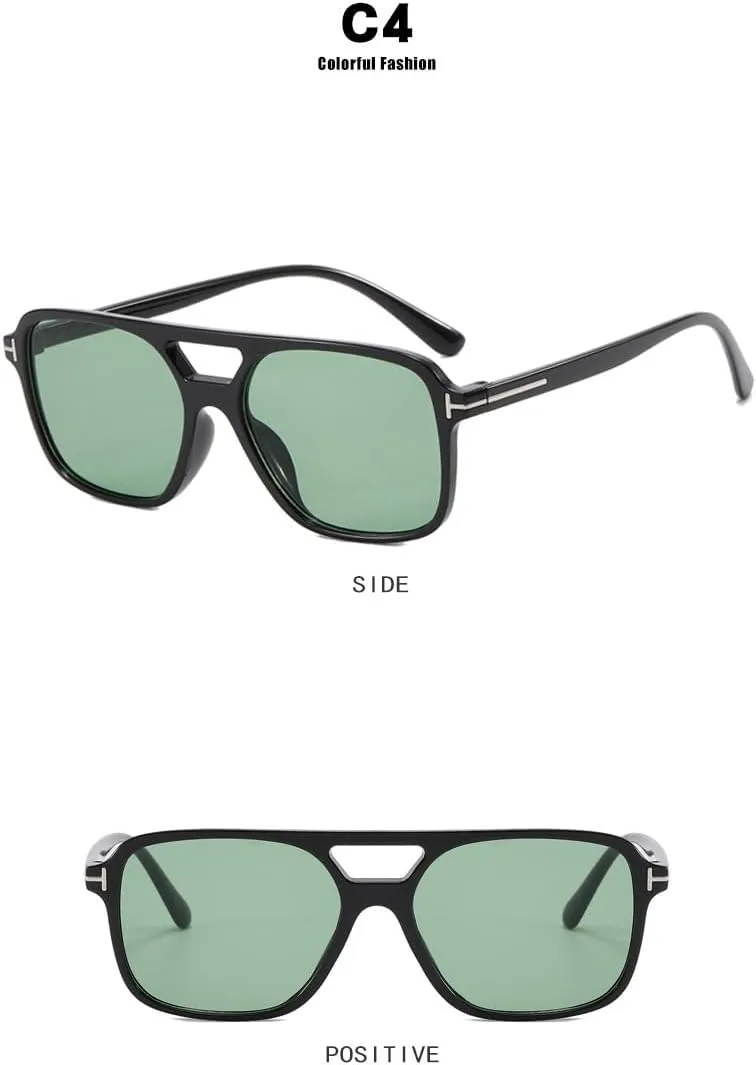 MOLERFO Retro Aviator Sunglasses for Women Men Polarized Tortoise Sunglasses Cheap Uv Sunglasses Trendy Wide Sunglasses