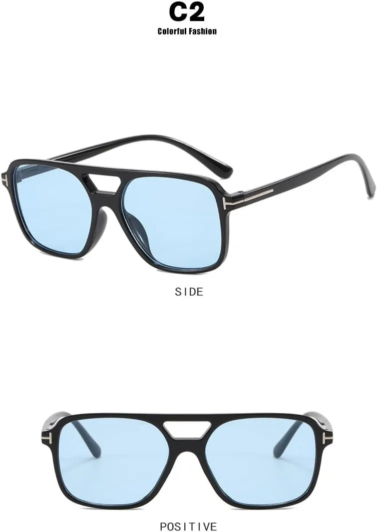 MOLERFO Retro Aviator Sunglasses for Women Men Polarized Tortoise Sunglasses Cheap Uv Sunglasses Trendy Wide Sunglasses