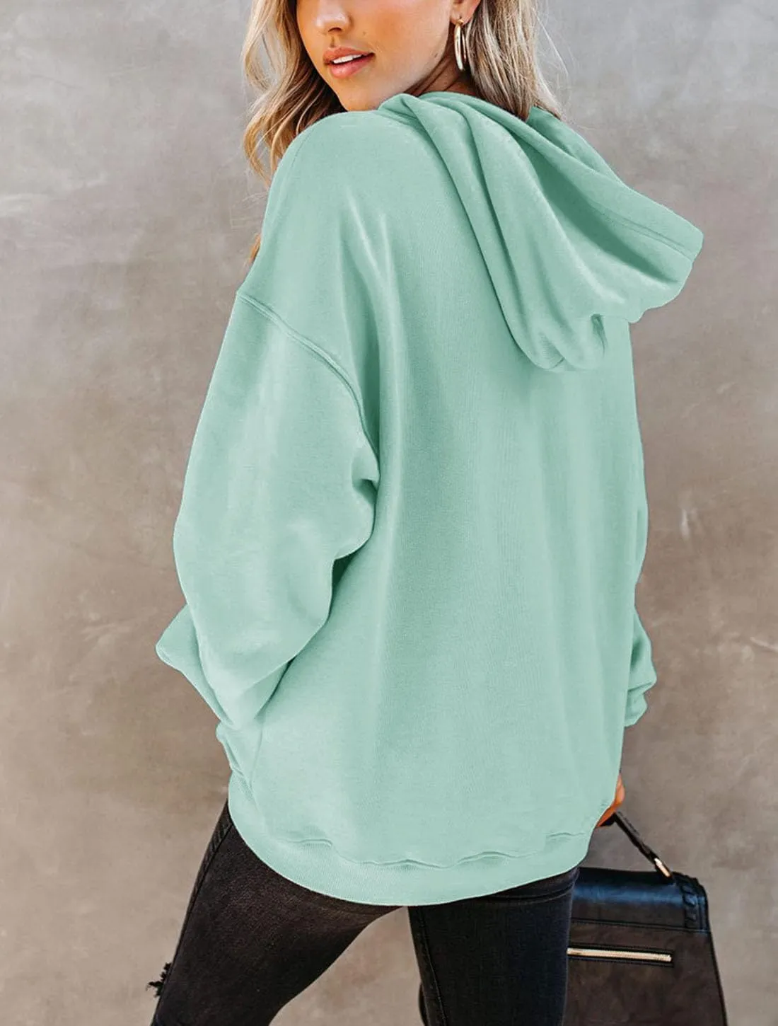 Orchidays Women's Casual Pocket Hoodies Long Sleeve Fashion Drawstring Pullover Tops