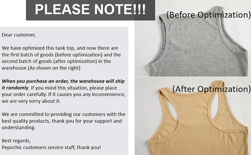 Pepochic Women??s Workout Scoop Neck Tank Top Ribbed Sleeveless Cami Lightweight Solid Basic