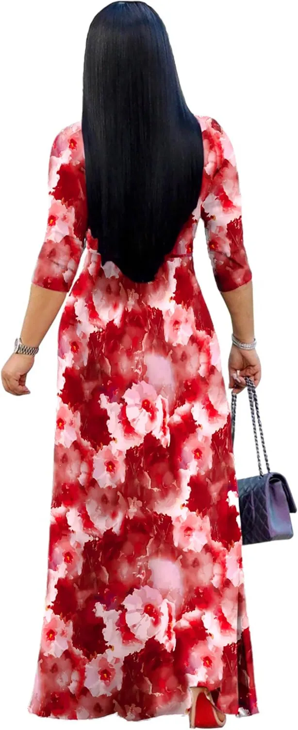 pnpednde Women's Casual Sexy V Neck 3/4 Sleeves Club wear Party Outfits