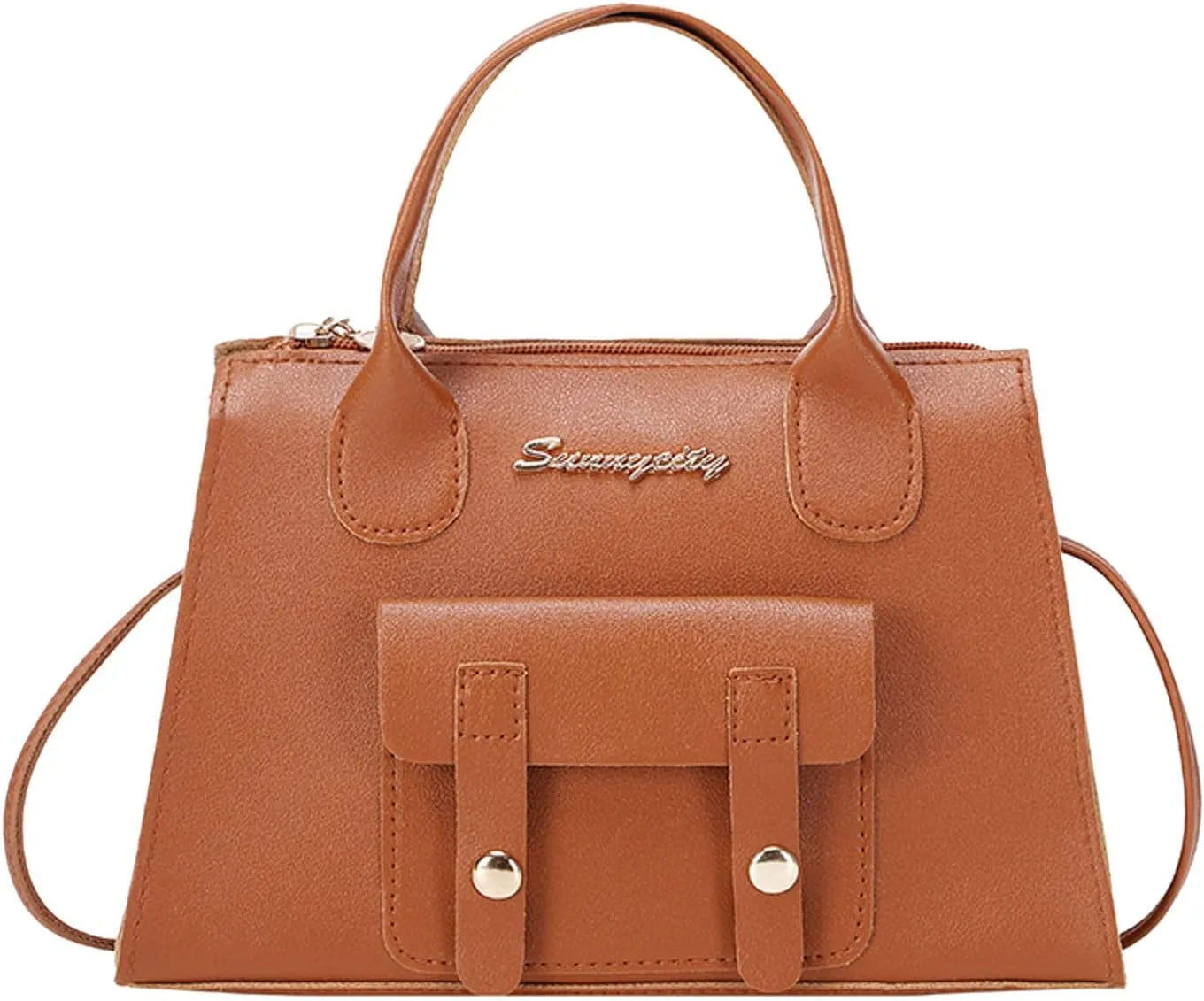 Purses for Women Fashion Pattern Solid Simple Handbag Shoulder Bag Purpose High Capacity Zipper Bag