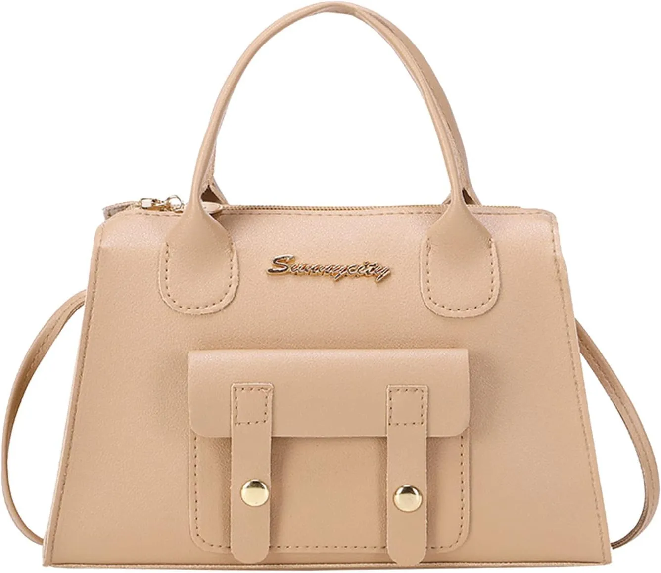 Purses for Women Fashion Pattern Solid Simple Handbag Shoulder Bag Purpose High Capacity Zipper Bag