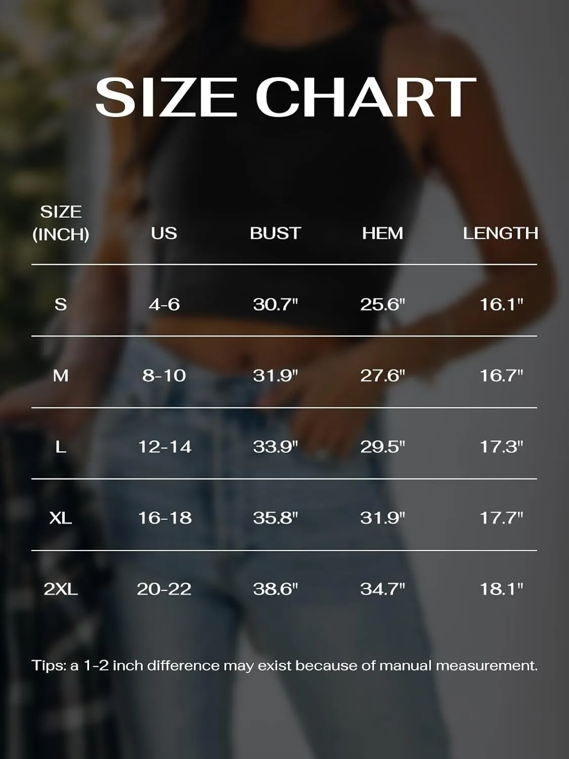 REORIA Butsmooth? Women's Sleeveless Halter Neck Double Lined Casual Basic Crop Tank Tops