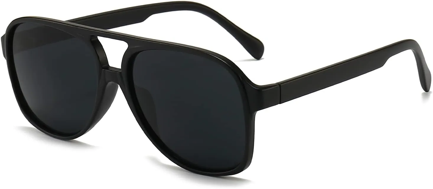 Retro 70s aviator sunglasses polarized sunglasses for Women Men classic large frame oversized sunglasses