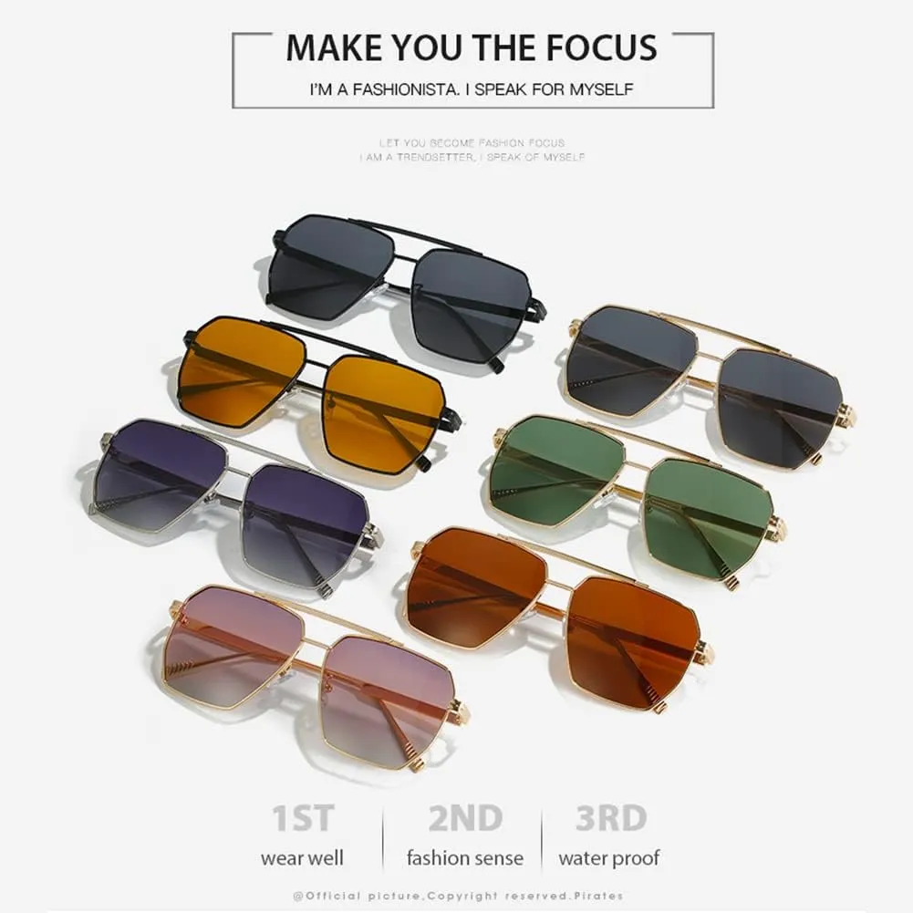 Retro Sunglasses  Oversized Metal Womens Sunglasses Women Polarized Sunglasses Unisex