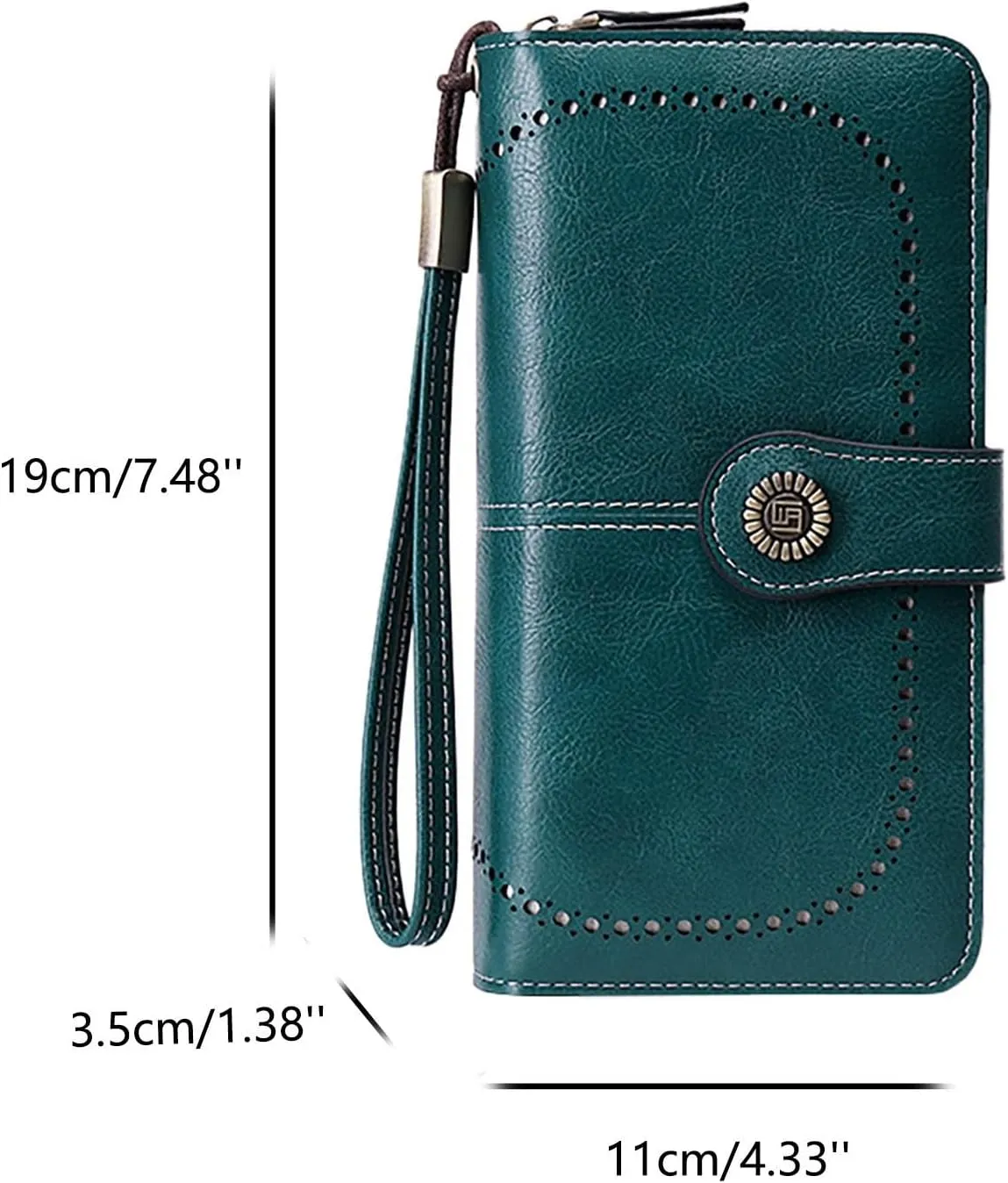 Rfid Wallet Women,2024 New Leather Wristlet Wallets for Women,Rfid Blocking Zip Around Large Capacity Bifold Clutch Purses Credit Card Wallet,Travel Wallet for Girls Mom Ladies Women