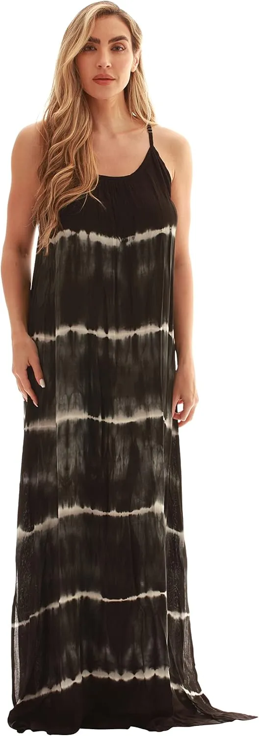 Riviera Sun Tie Dye Spaghetti Strap Maxi Dress