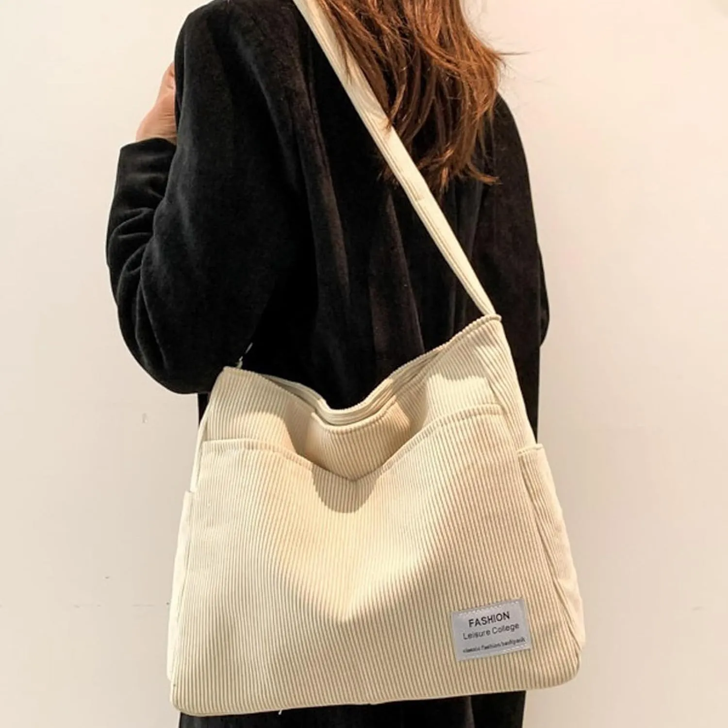 Satchel Bags for Women Purse Crossbody Bags with Pockets Top Handle Shoulder Handbags Versatile Travel Purse(White)