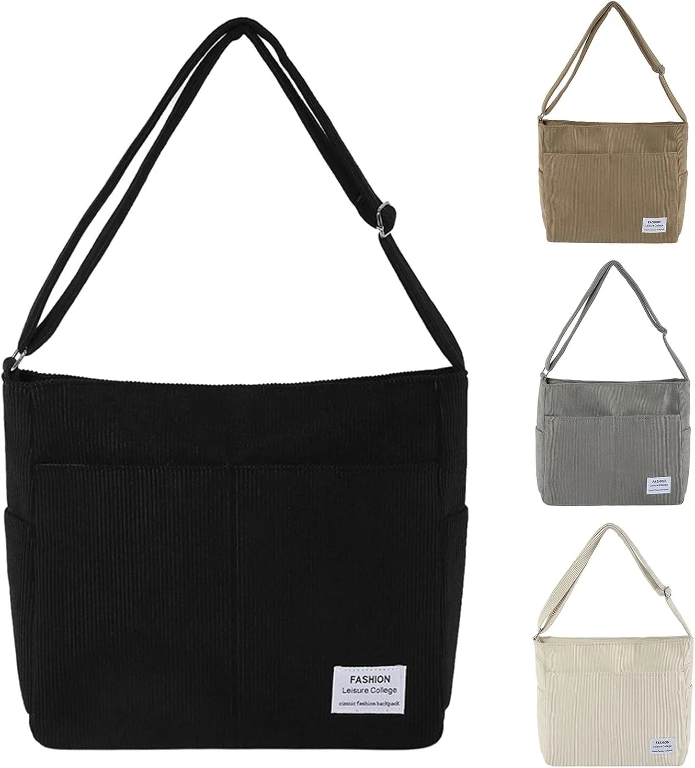 Satchel Bags for Women Purse Crossbody Bags with Pockets Top Handle Shoulder Handbags Versatile Travel Purse(White)