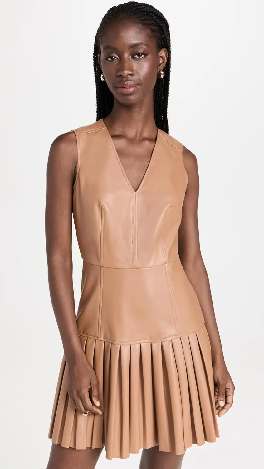 Shoshanna Women's Tae Faux Leather Mini Dress