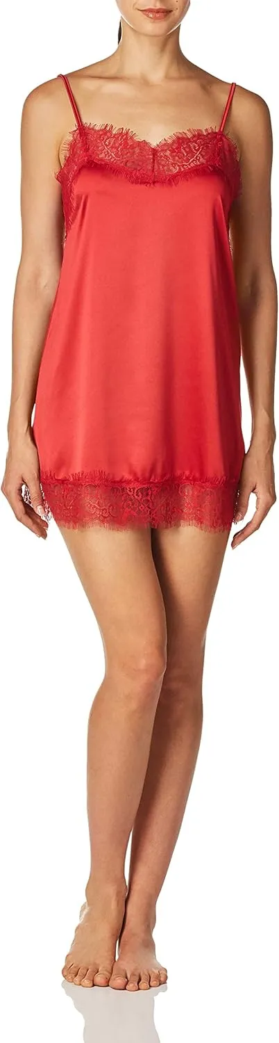 Smart & Sexy Women's Satin & Lace Slip Dress
