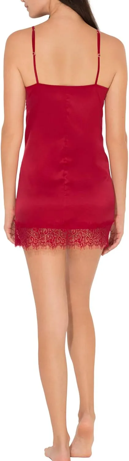 Smart & Sexy Women's Satin & Lace Slip Dress