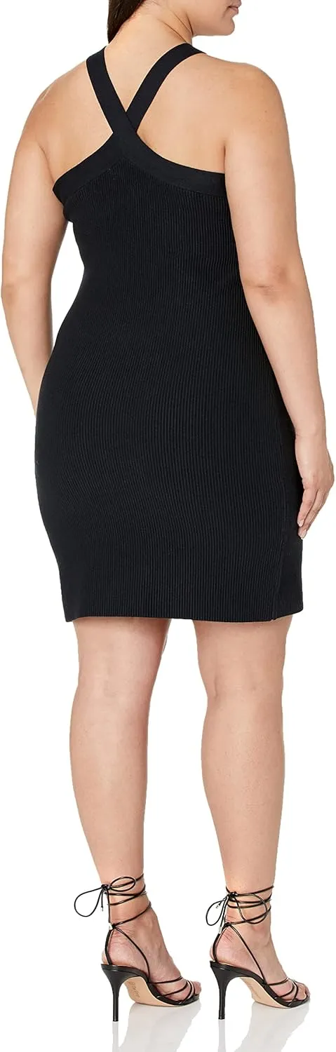 The Drop Women's Brunia Halter Mini Sweater Dress