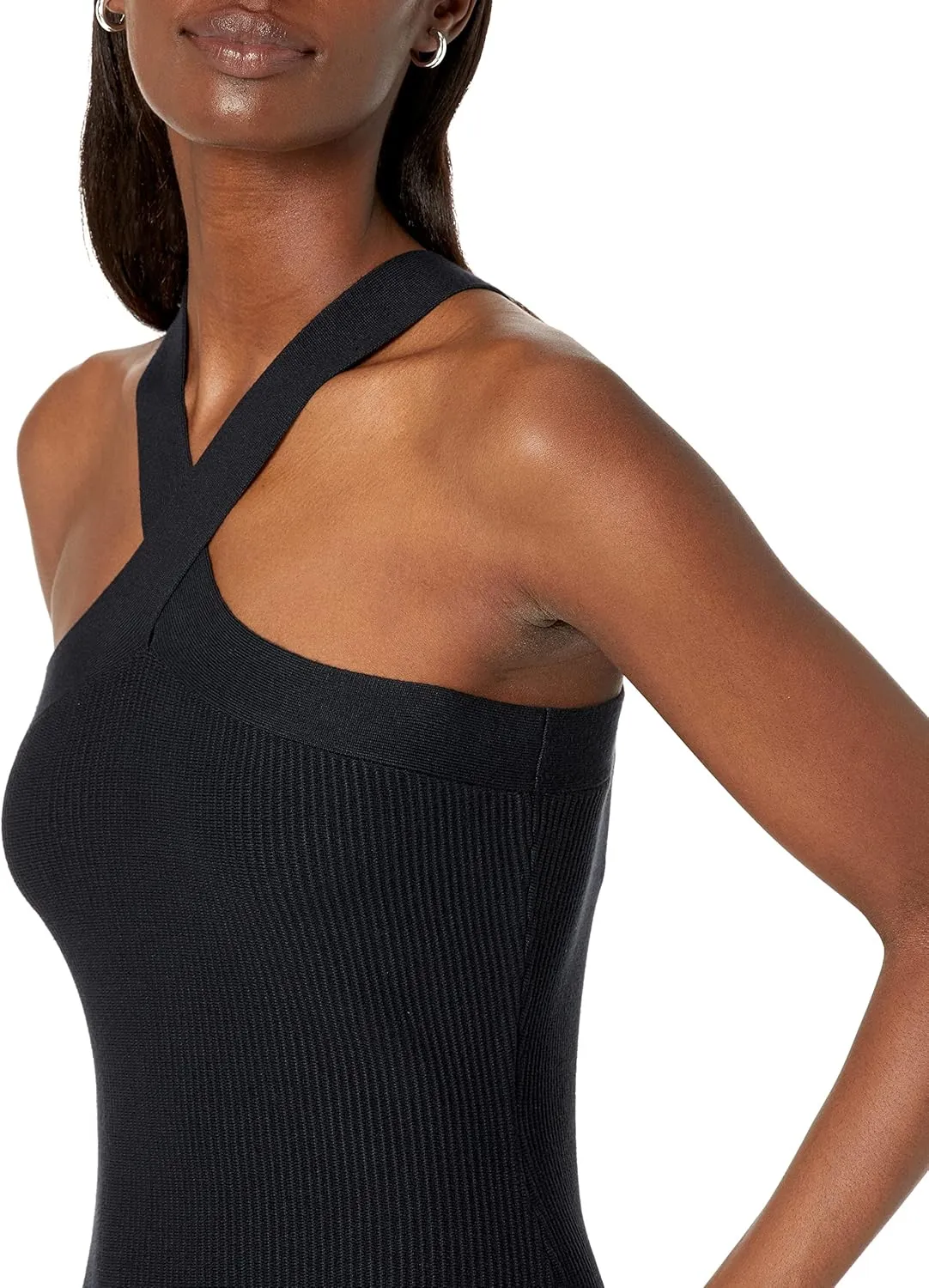 The Drop Women's Brunia Halter Mini Sweater Dress