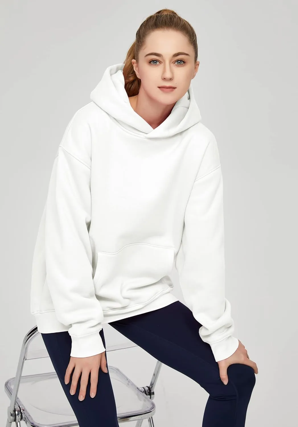 THE GYM PEOPLE Women's Oversized Hoodie Loose fit Soft Fleece Pullover Hooded Sweatshirt With Pockets
