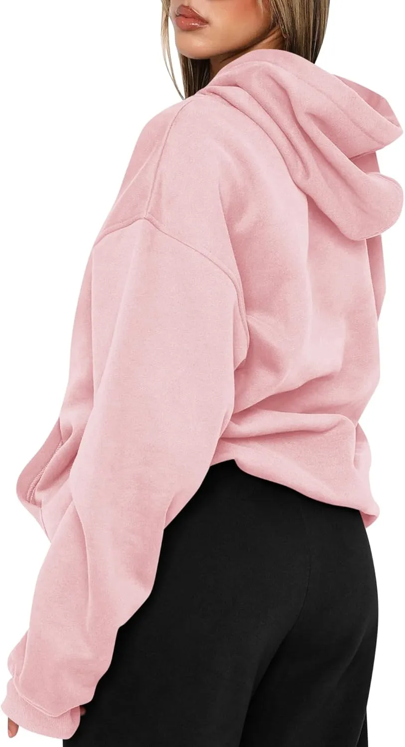 TICTICMIMI Women's Hoodies Sweatshirts Cute Long Sleeve Tops Loose Fleece Pullover Shirts with Pocket