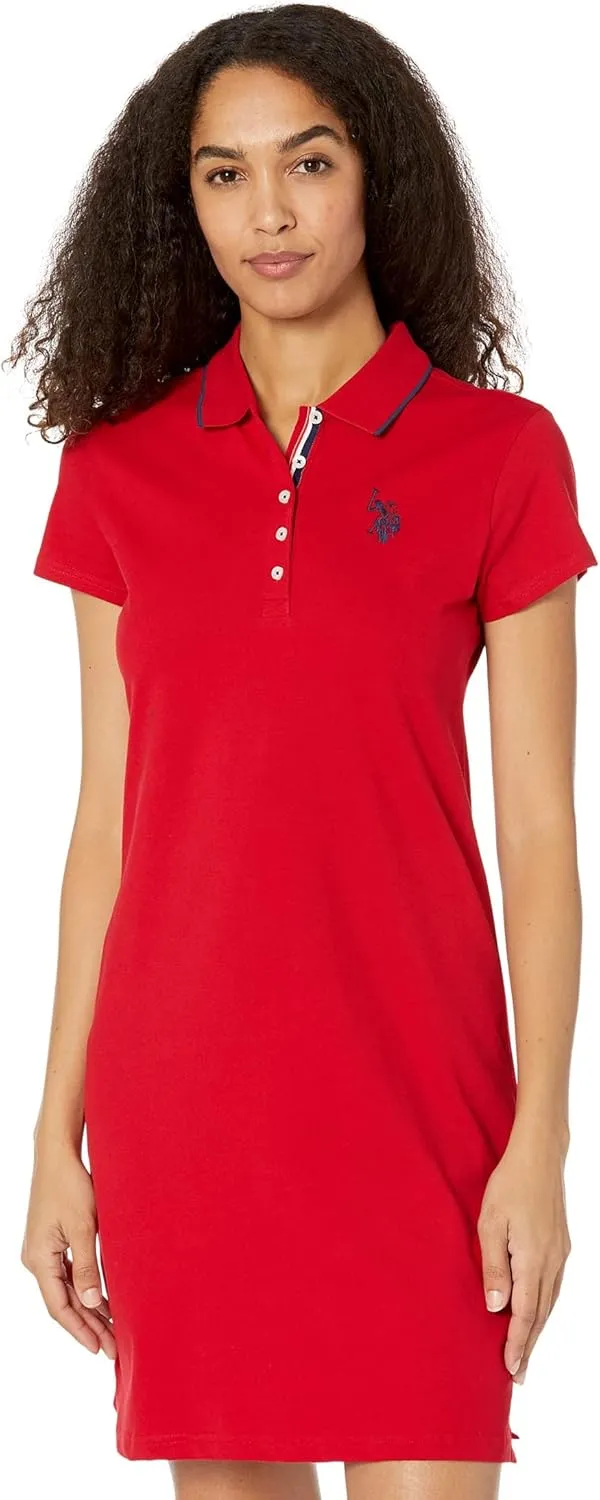 TIPPED POLO DRESS
