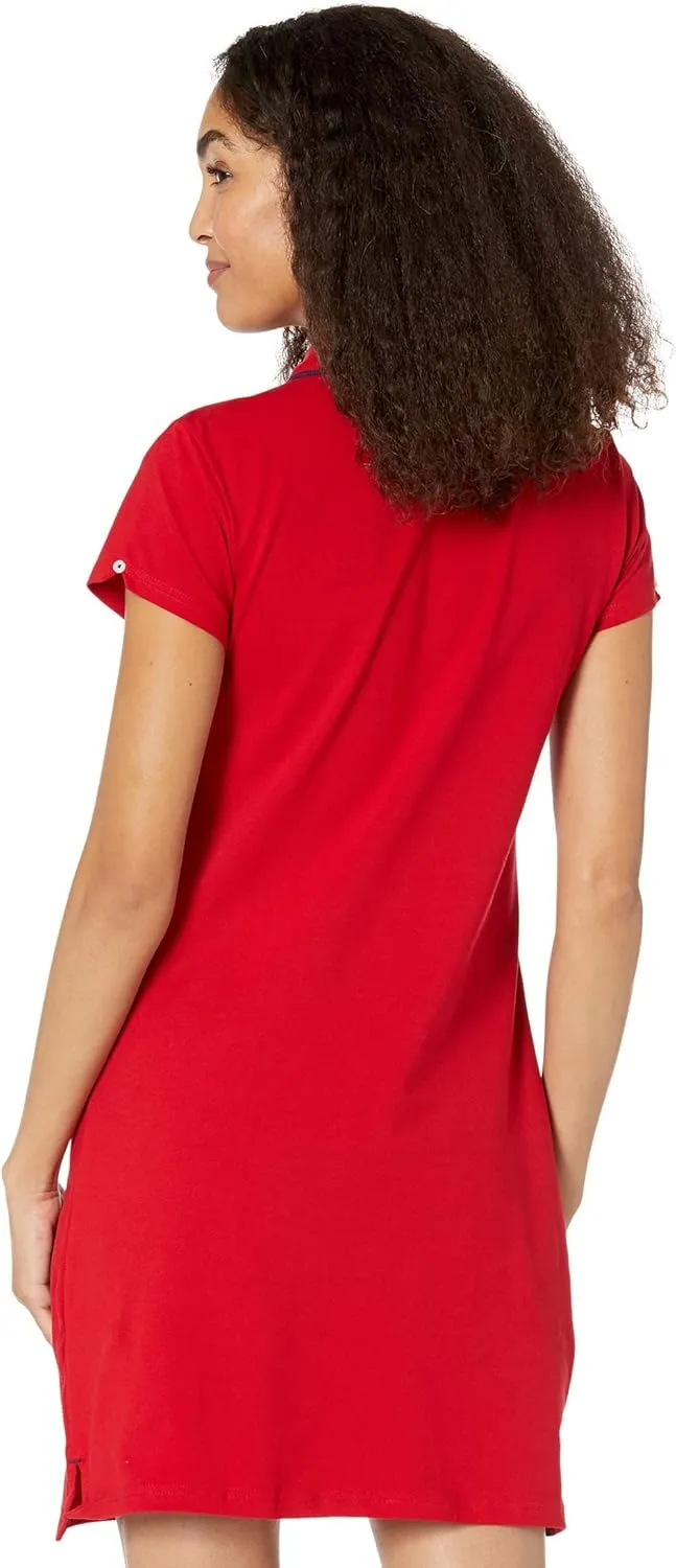 TIPPED POLO DRESS