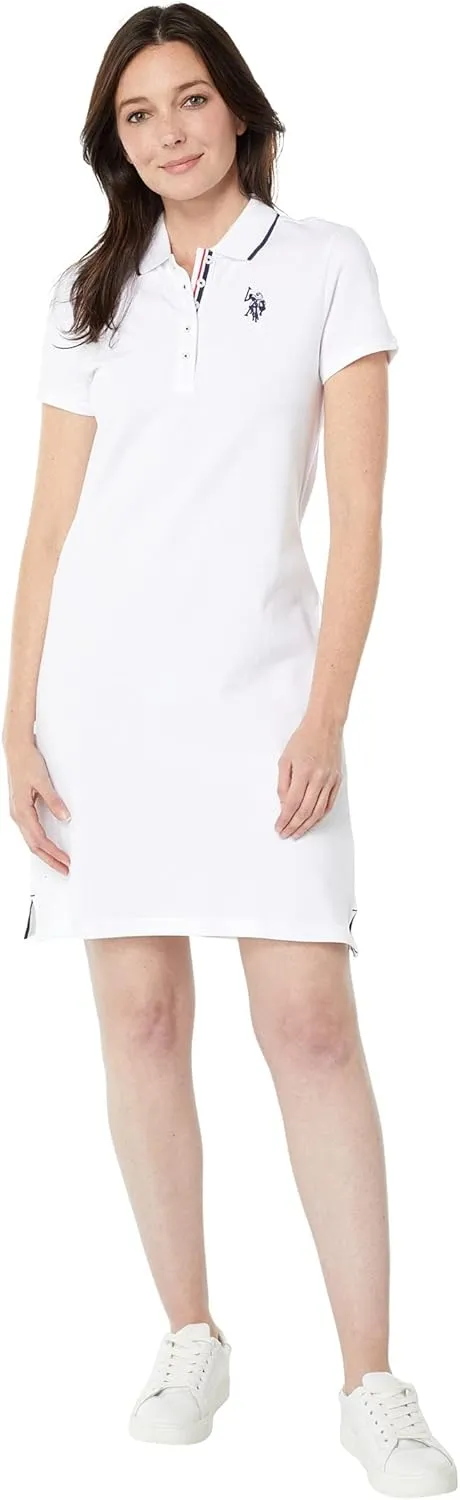TIPPED POLO DRESS