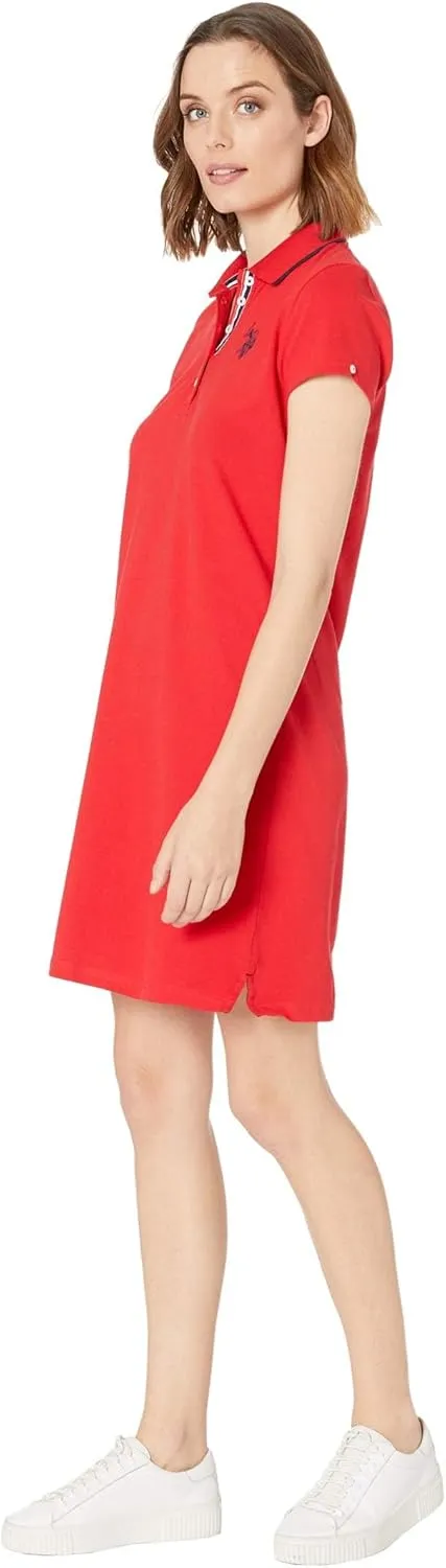 TIPPED POLO DRESS