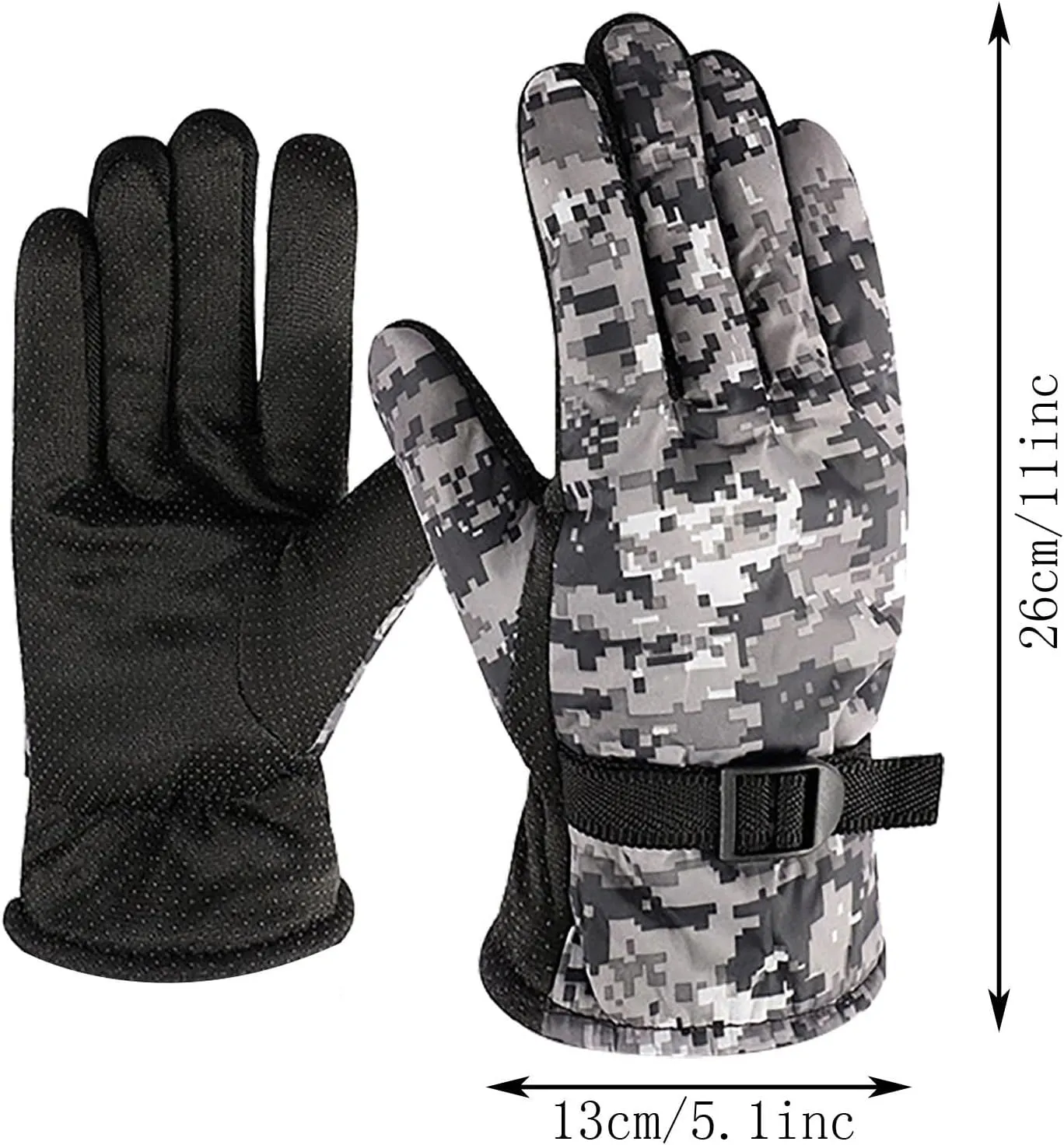 Touchscreen Finger Ski Gloves Womans Gloves Cold Weather Gloves, Women's Winter Gloves with Touchscreen Winter Gloves