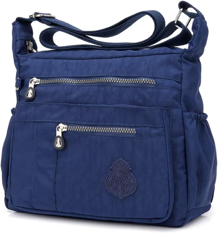 Travel Crossbody Bags for Women Crossbody Purses and Handbags Lightweight Pocketbook Womens Elegant Evening Bag(Dark Blue)