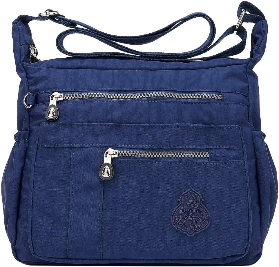 Travel Crossbody Bags for Women Crossbody Purses and Handbags Lightweight Pocketbook Womens Elegant Evening Bag(Dark Blue)