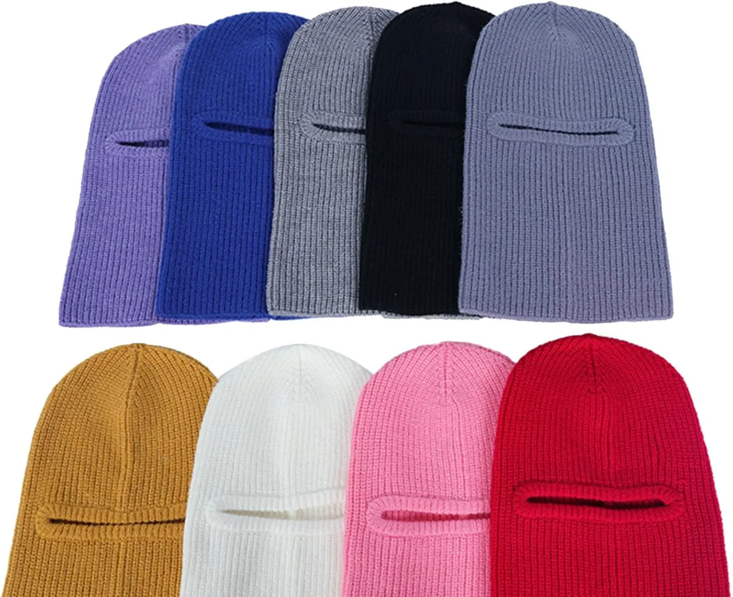 Warm Bandana For Skiing Or Cycling Full Face Neck Warmth New Winter Skiing Hood Set Head Knitted Wool Scarf Women Gaiter