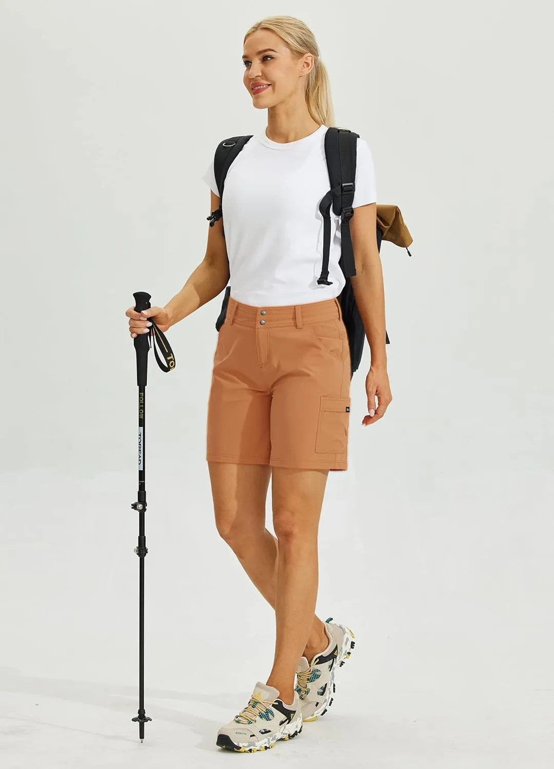 Willit Women's Golf Hiking Shorts Cargo Quick Dry Athletic Shorts Casual Summer Shorts with Pockets 7"