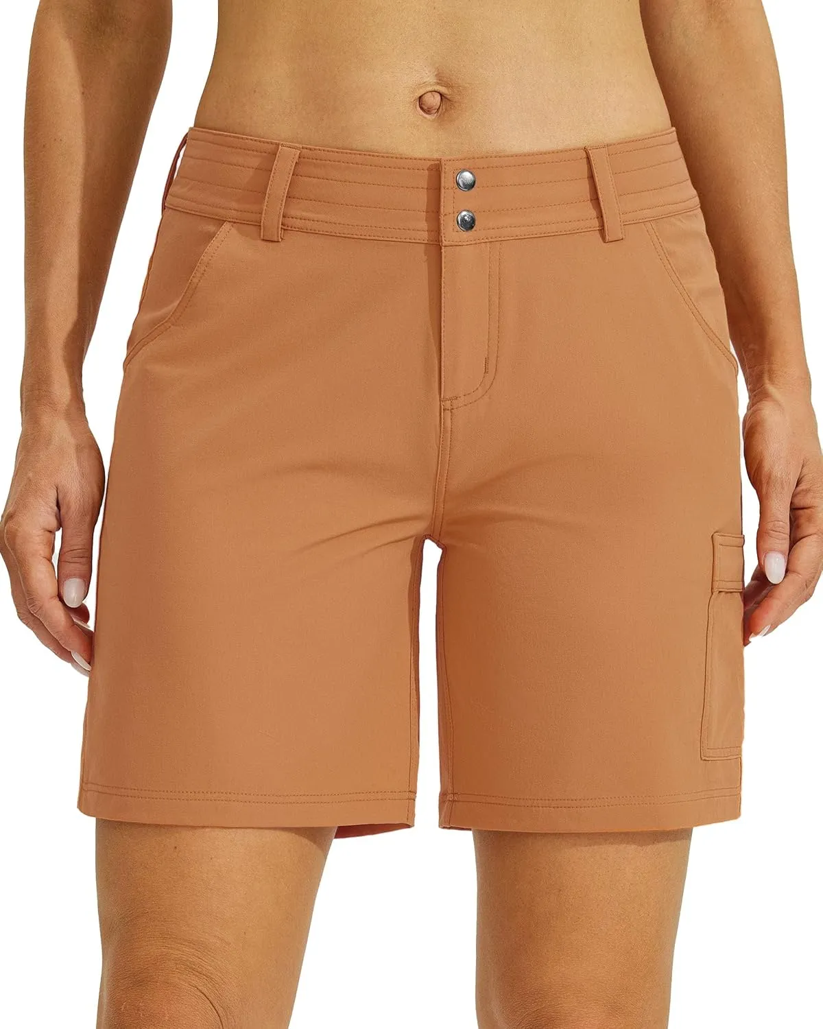 Willit Women's Golf Hiking Shorts Cargo Quick Dry Athletic Shorts Casual Summer Shorts with Pockets 7"
