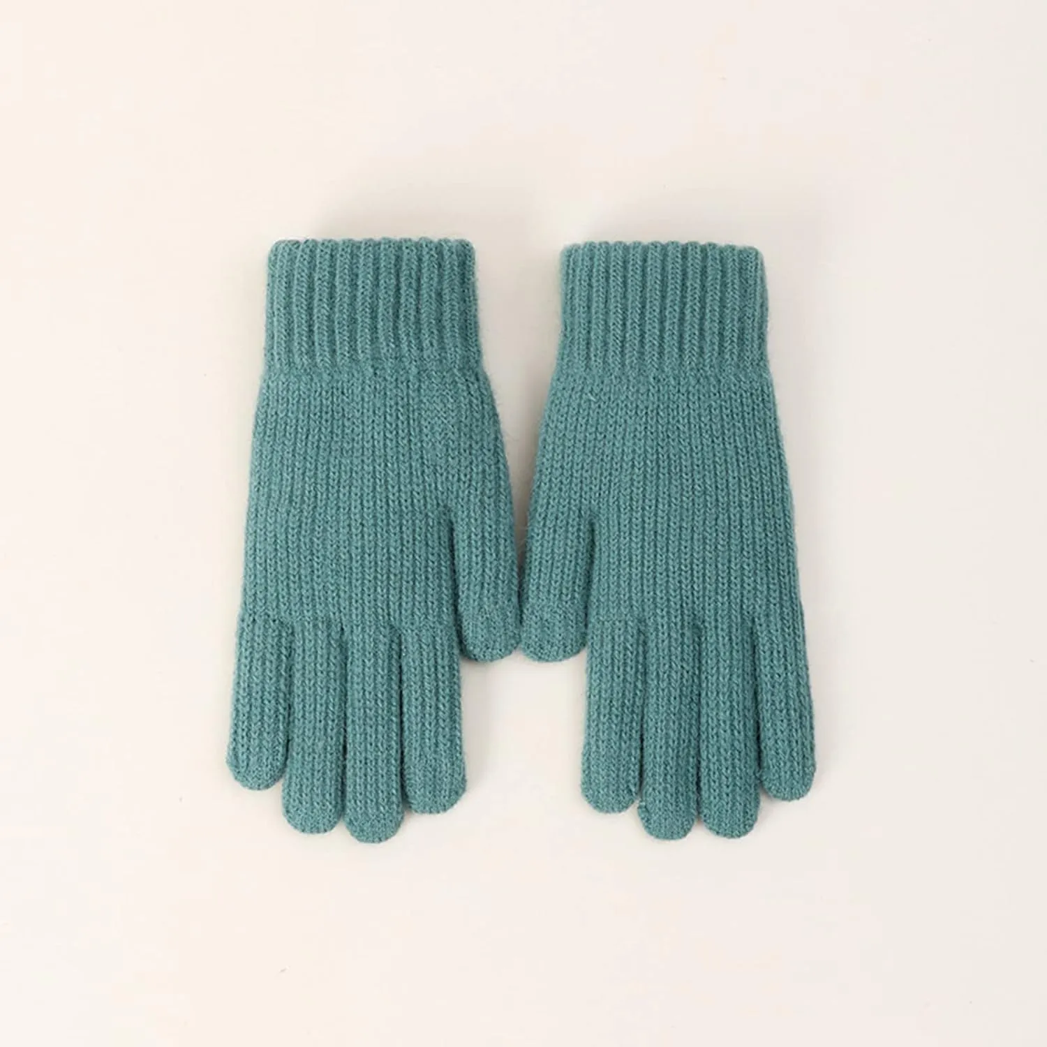 Winter Gloves for Men Cold Weather Warm Touchscreen Glove Unisex Elastic Cuff Knit Stretchy Mittens Wool Gloves