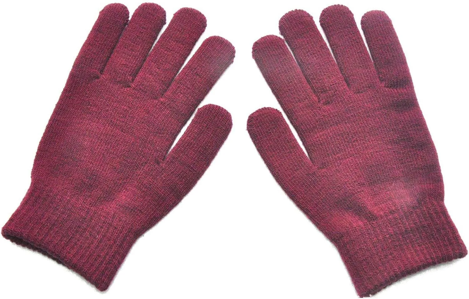 Winter Knitted Gloves Stretchy Warm Knit Gloves for Men Women Mens Gloves for Cold Weather Thin Wool Gloves