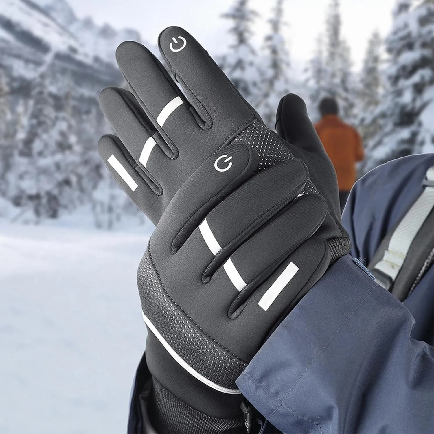 Winter Warm Gloves for Men Women Touchscreen Gloves Cold Weather Windproof Thermal Snow Gloves