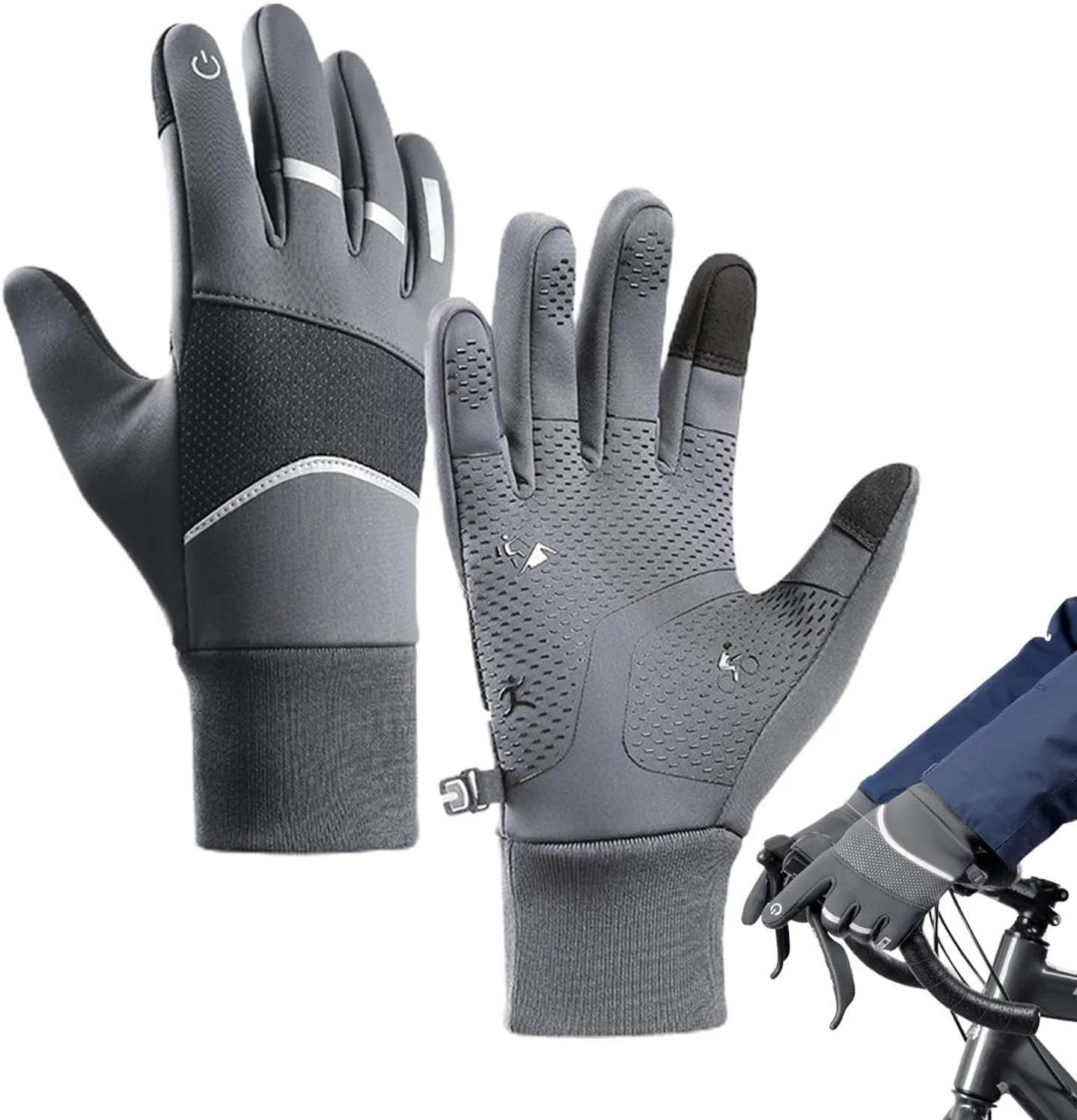 Winter Warm Gloves for Men Women Touchscreen Gloves Cold Weather Windproof Thermal Snow Gloves