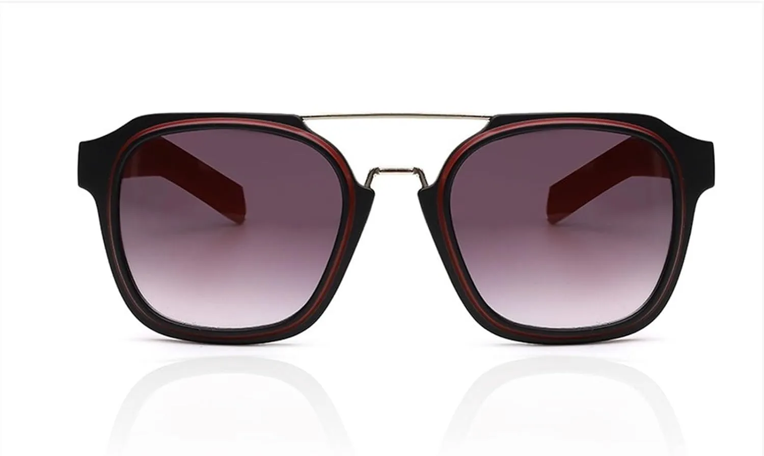 Women Square Metal Large Frame Men Outdoor Driving UV400 Vacation Party Sunglasses