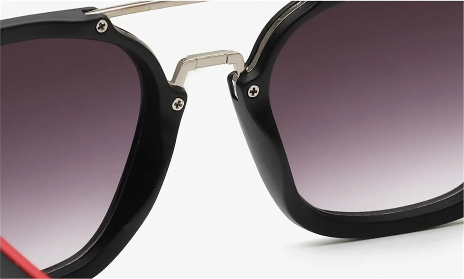Women Square Metal Large Frame Men Outdoor Driving UV400 Vacation Party Sunglasses