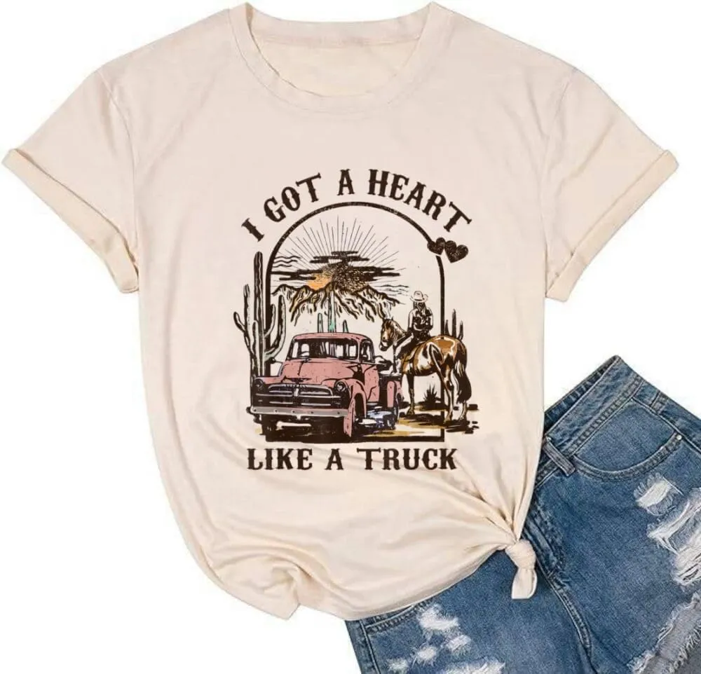 Women Vintage Rock Band Shirts Country Music Shirts Graphic Tees Concert Outfit Short Sleeve Tops