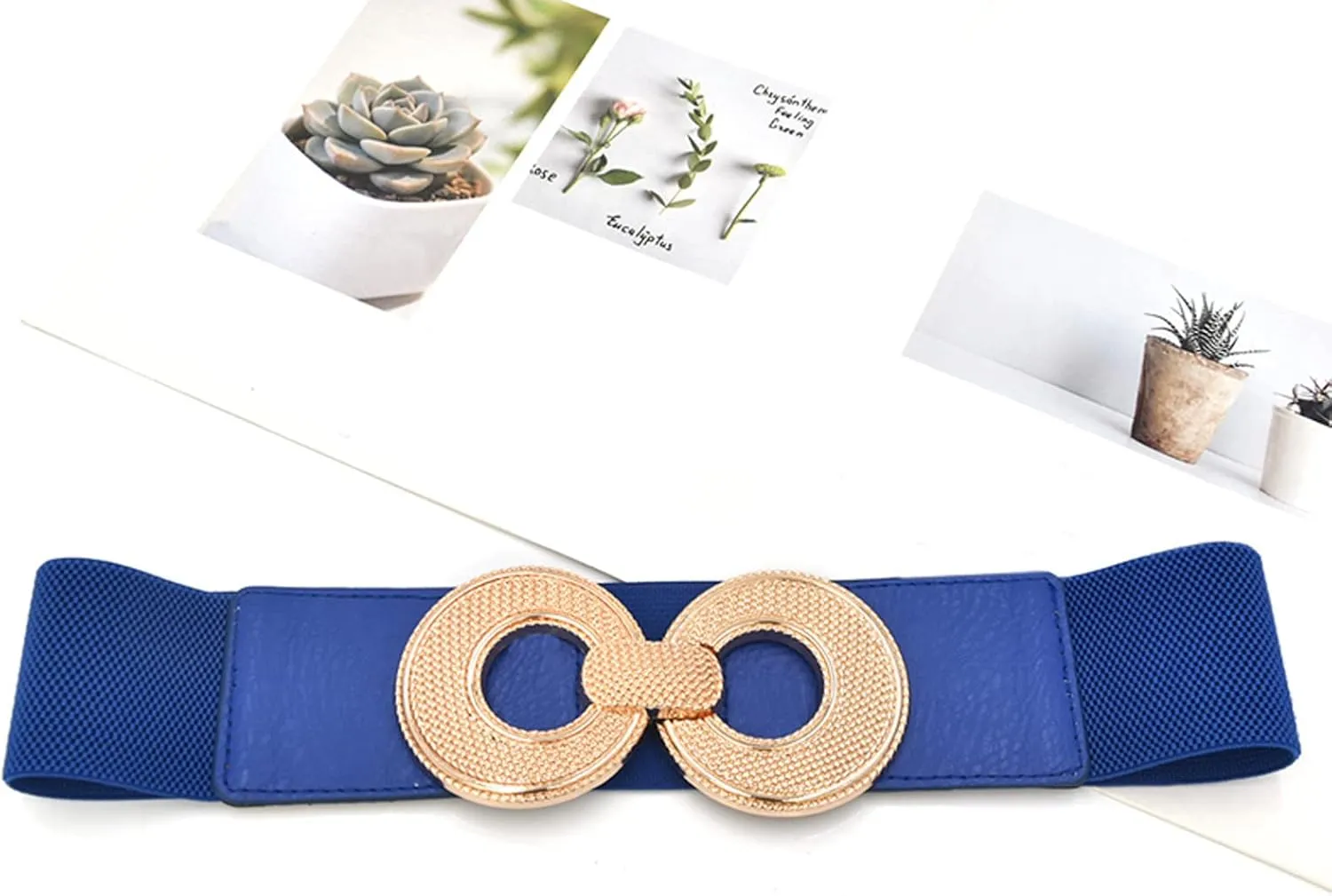 Women Wide Elastic Belt Stretch Retro Cinch Belt Waistband for Jeans Dresses