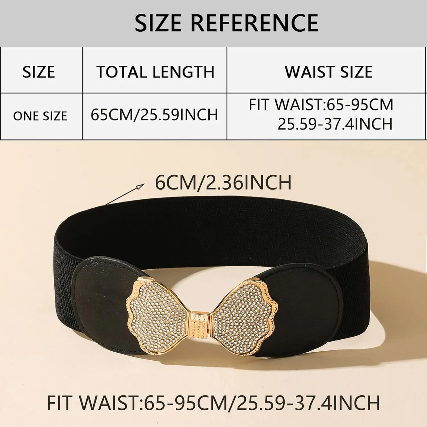 Women Wide Elastic Belt Stretch Retro Cinch Belt Waistband for Jeans Dresses