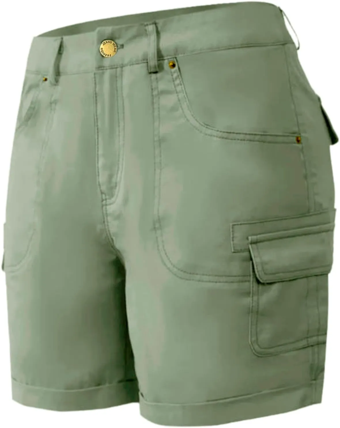 Womens Cargo Hiking Shorts Summer Casual High Waist Lightweight Cargo Shorts Althletic Workout Clothes with Pockets