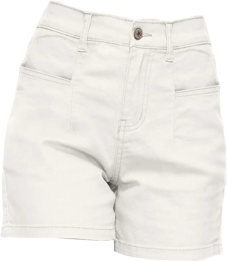 Womens Casual Stretch Denim Jean Shorts with Pockets High Waisted Denim Shorts Summer Casual Shorts