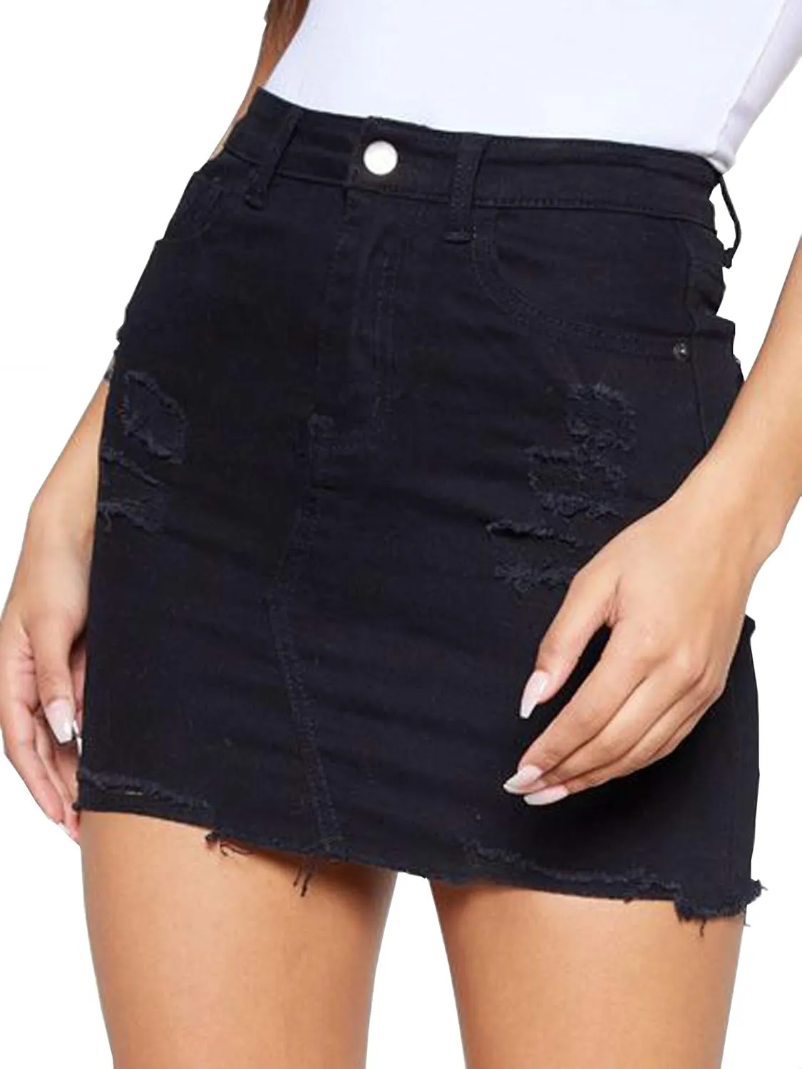 Women's Casual Stretch Denim Mini Skirt