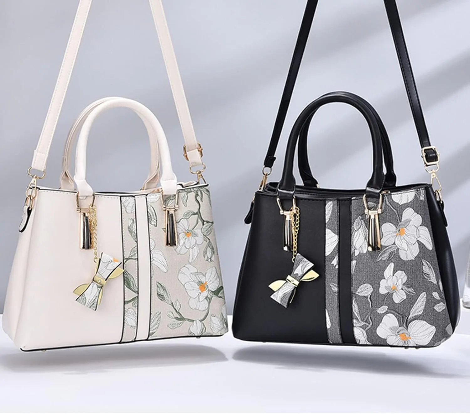 Women's Classic Satchel Bags Small Crossbody Bags Classic Double Zip Top Satchel Bag Versatile Travel Purse(Black)