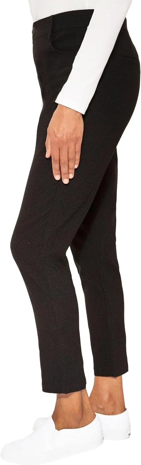 Women's Textured Pull On Pants