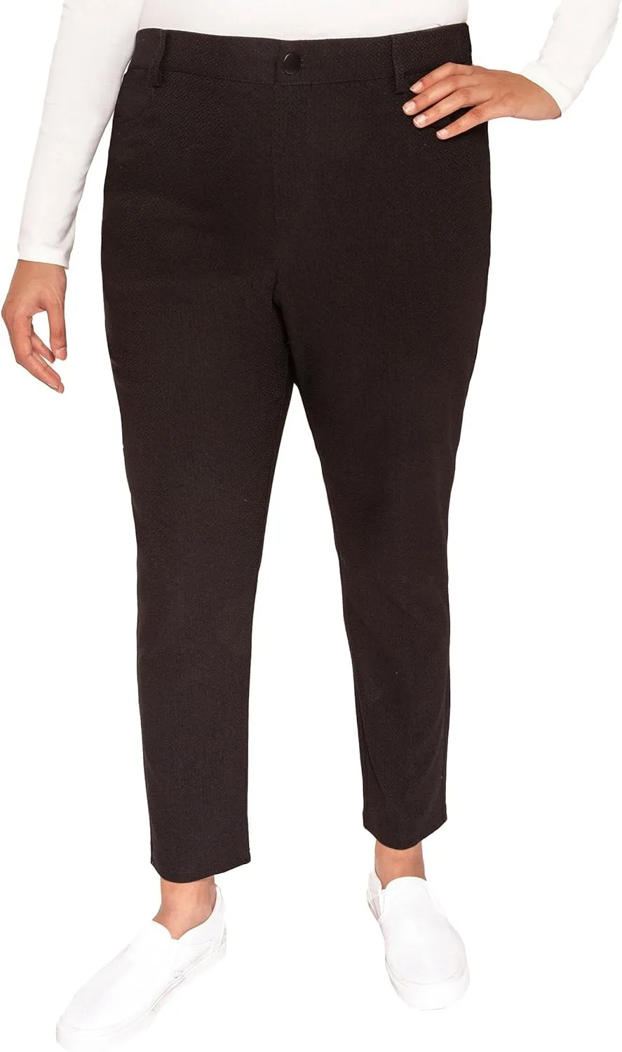 Women's Textured Pull On Pants