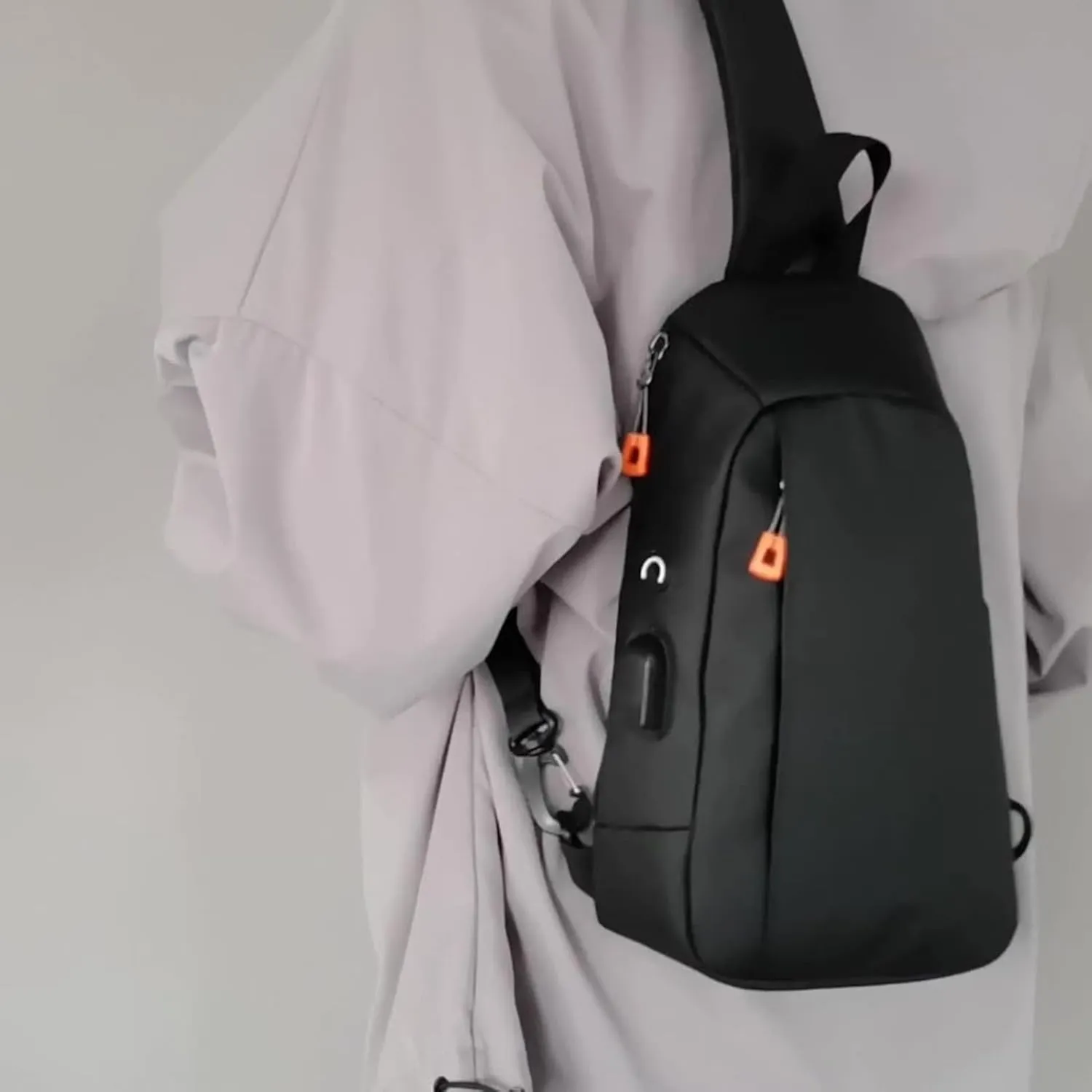 Women's Trendy Crossbody Bag Soft Leather Travel Purse Crossbody Wallet Purses with Card Slots Sports Backpack(Black)