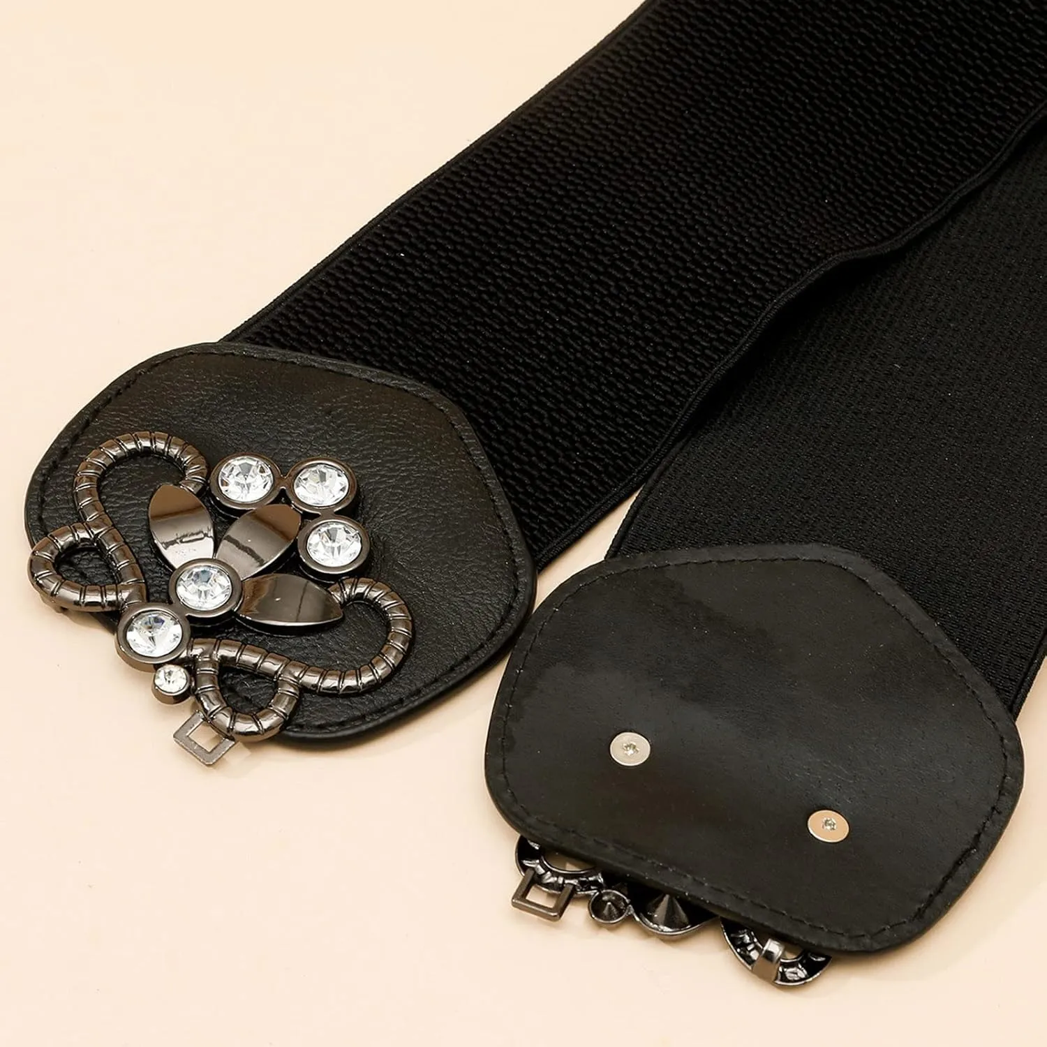 Womens Vintage Belt Wide Stretch Waist Belts Waistband for Jeans Dresses